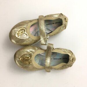 New Stuart Weitzman Rose Gold Mary Jane Ballet Flats Size 6